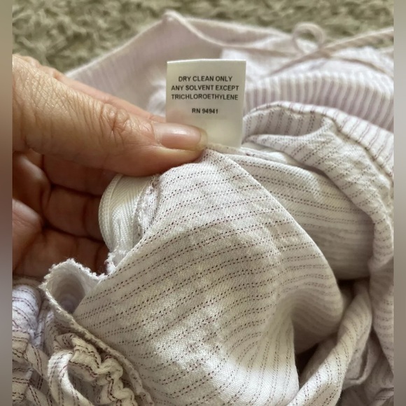 INTERMIX red white striped long maxi mermaid dress 0 - Picture 7 of 7